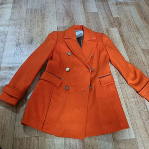 LIST 오렌지색 더블 버튼 66사이즈 코트 이미지