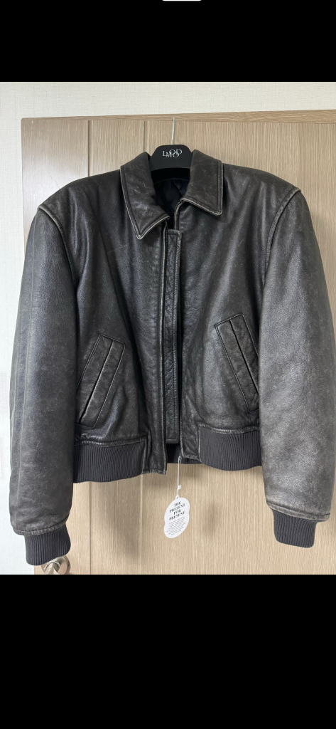 새제품 엘무드 아머 카우하이드 워시드블랙 46 이미지