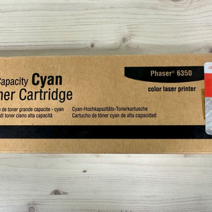 [IT] 제록스, 6350 프린터 카트리지 토너 (106R01144)(정품), 블루 이미지