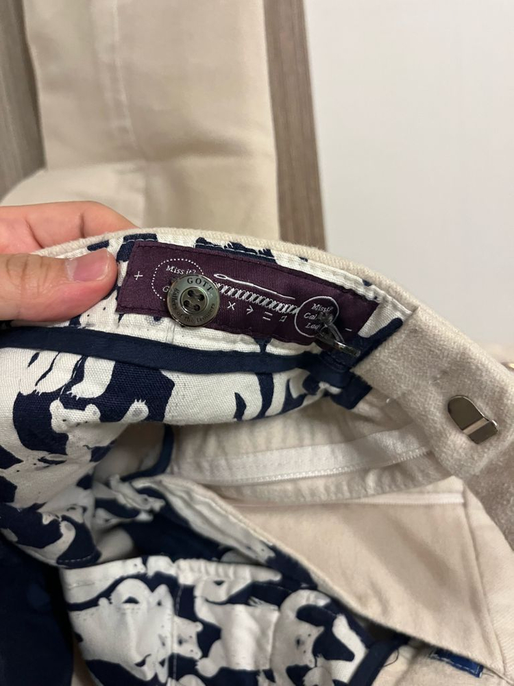 고트 몰스킨 아이보리 코튼 팬츠 31사이즈 이미지