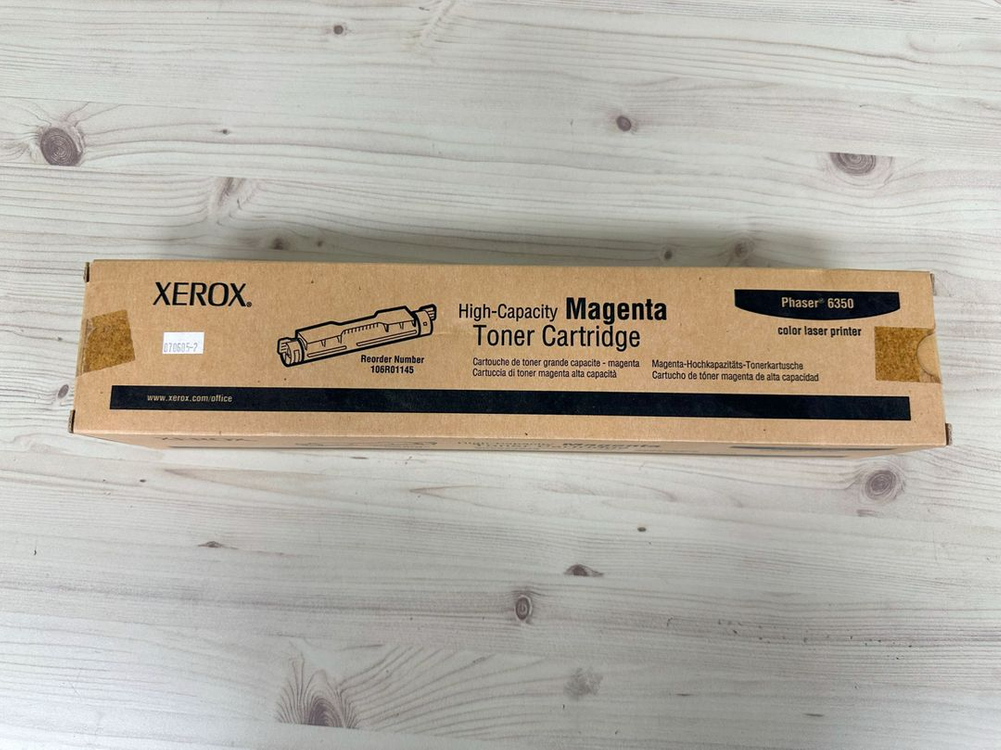 [IT] 제록스, 6350 프린터 카트리지 토너 (106R01144)(정품), 옐로우 이미지