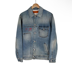 [XS] 헤론 포레스톤 CTNMB 패치 자수 오버핏 청자켓 데님 자켓 이미지
