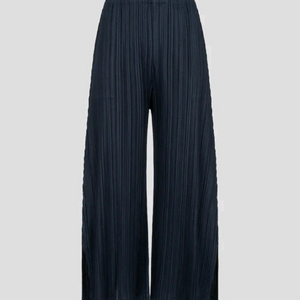 이세이미야케 플리츠플리즈 바지 멜로우 플리츠 팬츠 블루블랙 4사이즈 이미지