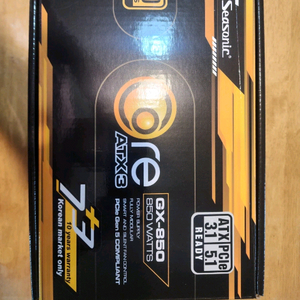시소닉 CORE GX-850 ATX3.1 파워 미사용 850W 이미지
