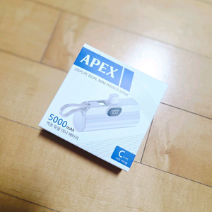 APEX 듀얼 보조배터리 5000mAh c타입 + 8핀 이미지