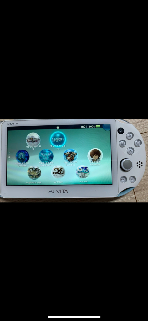 소니 PS비타 PS Vita 2세대 256GB 라이트 블루 팝니다. 이미지