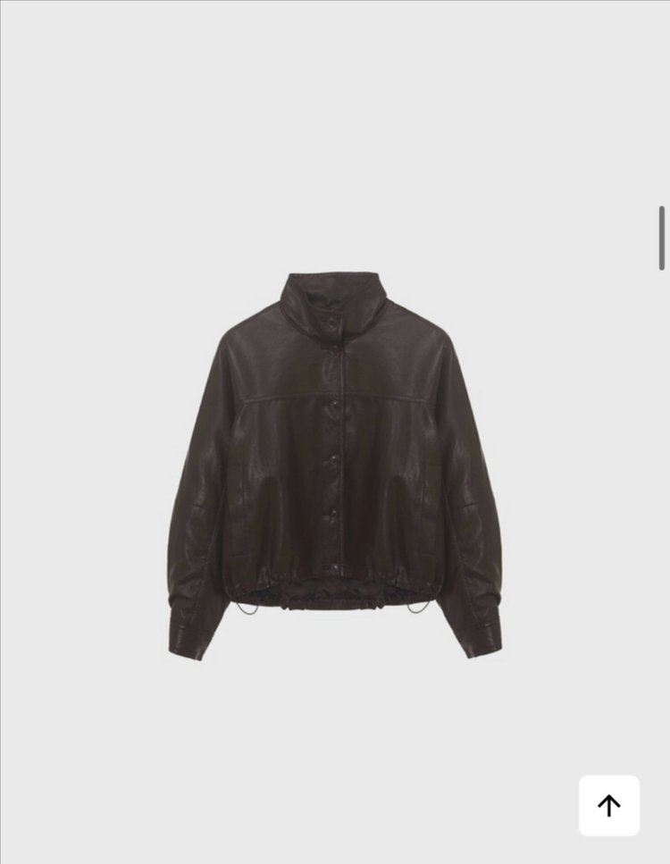 모노하 하이넥 레더자켓 팝니다 이미지