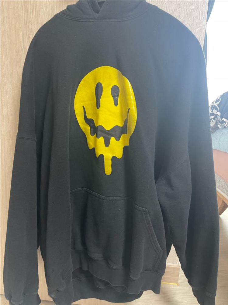 발렌시아가 21SS 스마일 드립 로고 후드티 (S사이즈) 이미지