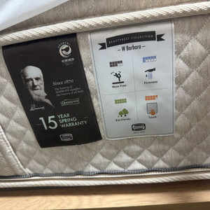 시몬스 뷰티레스트 W 바바라 매트리스+프레임 퀸사이즈 이미지