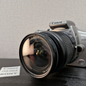 캐논 eos 300d dslr 카메라 +EF-S 18-55mm is 렌즈 이미지