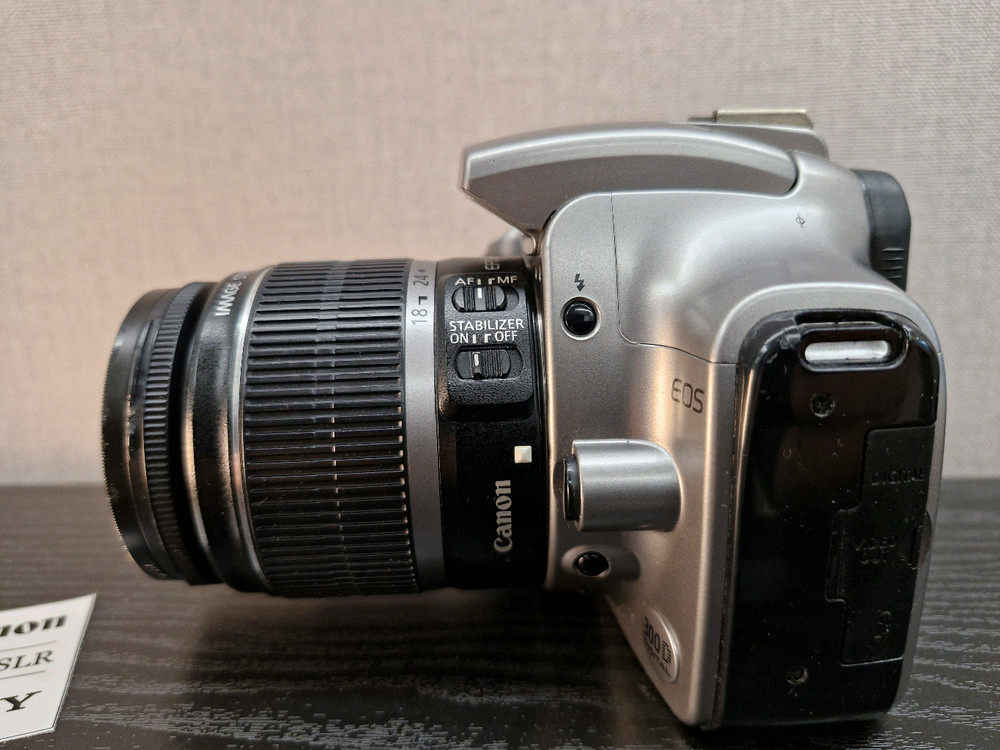 캐논 eos 300d dslr 카메라 +EF-S 18-55mm is 렌즈 이미지