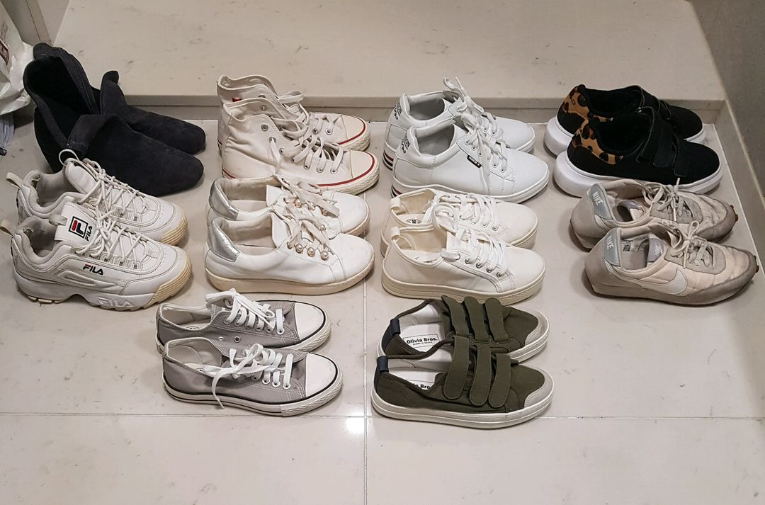 나이키 아디다스 휠라 디스커버리 k2 신발 운동화 팝니다신발장 정리하며 판매 합니다 이미지