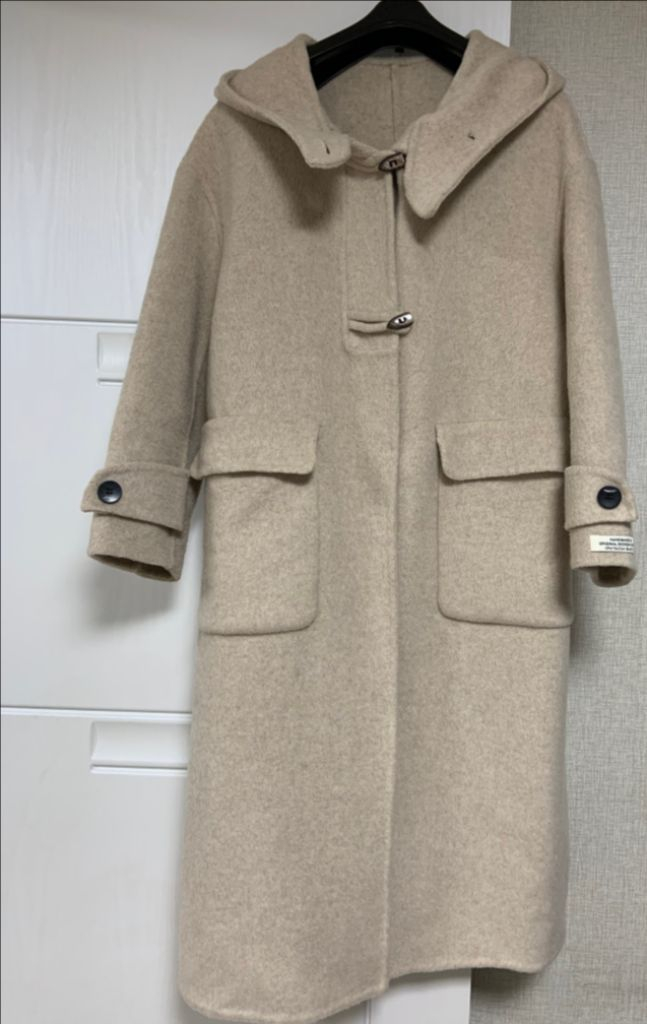 &새제품& 자타라 핸드메이드 코트 오트밀 이미지