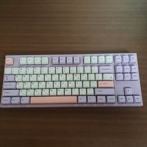 엠스톤 그루브 퍼플러 T87A 코랄축 기계식 키보드 팝니다. 이미지