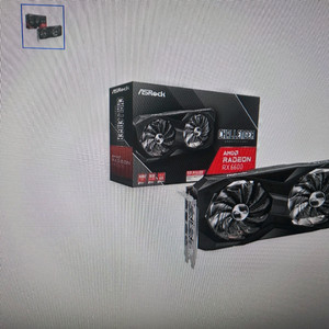 라데온 RX 6600 그래픽카드 + 메인보드 세트 이미지