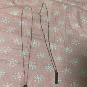 은 목걸이 2개 새상품급 일괄판매 이미지