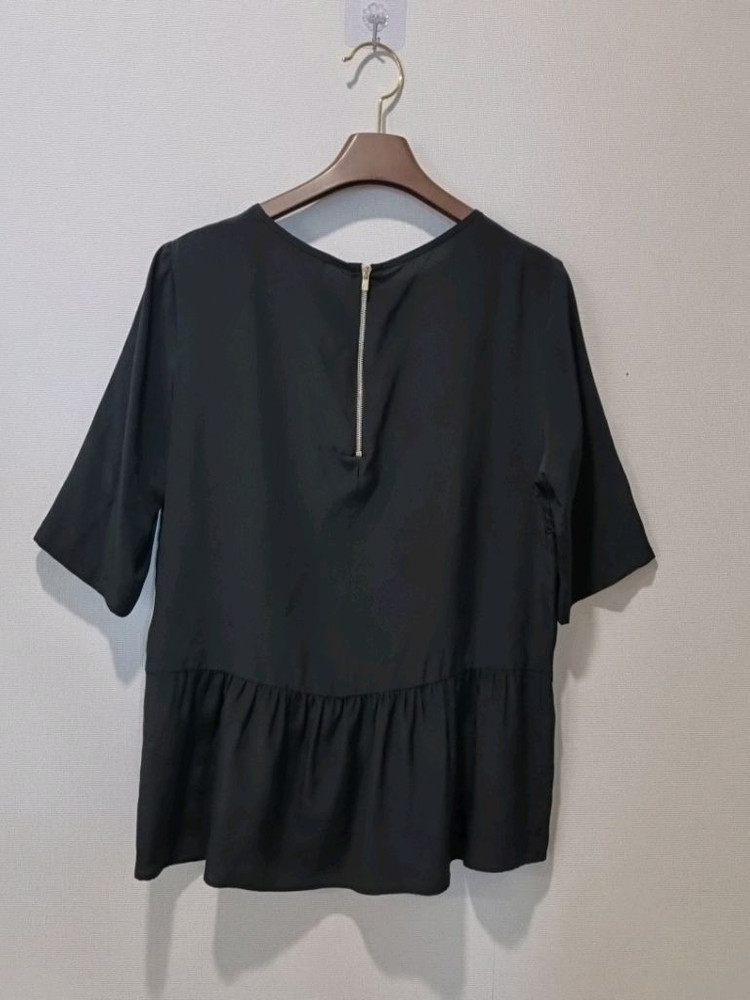 산드로 sandro 블랙 레이스 블라우스 이미지