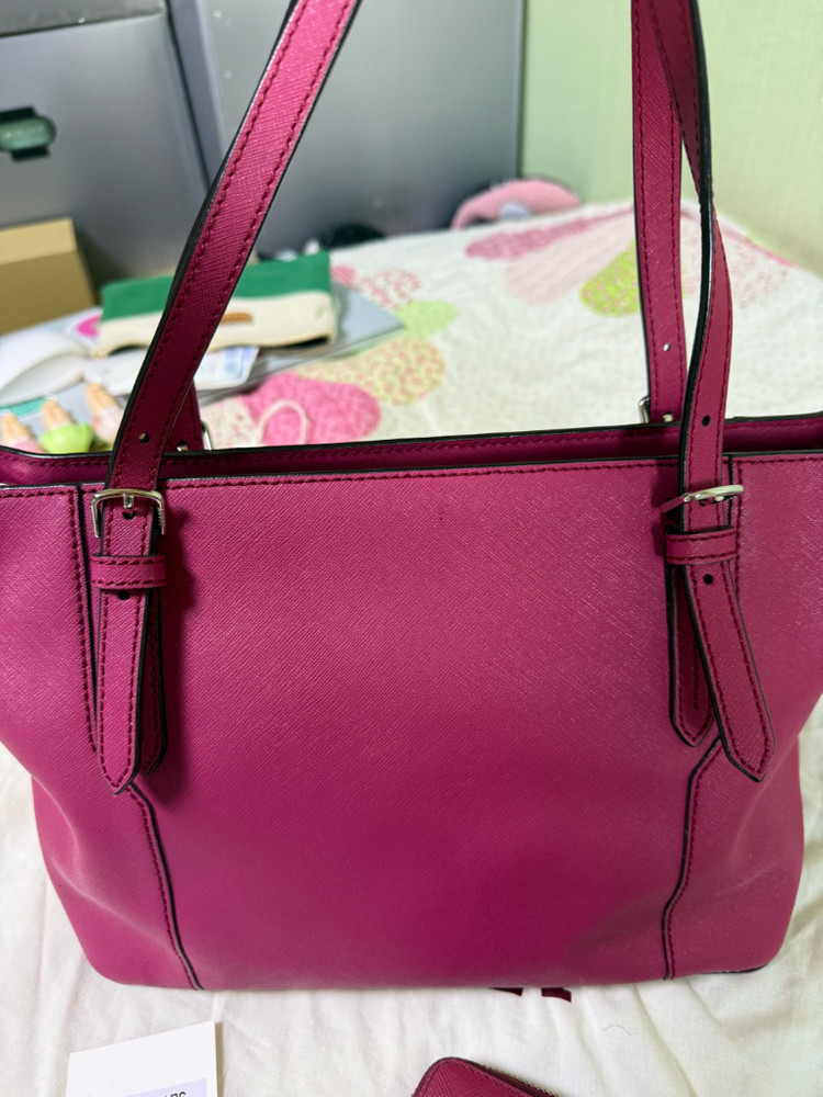 발리 수프라 사피아노레더 토트백. 지갑 저렴하게 세트판매 이미지