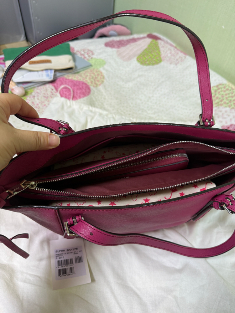 발리 수프라 사피아노레더 토트백. 지갑 저렴하게 세트판매 이미지