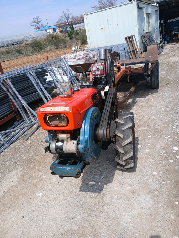 대동경운기 키시동 직사식 분무기 추레라 이미지