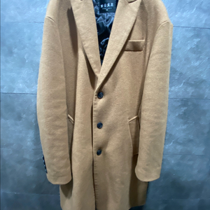 남성 미착용 새제품 카멜 누빔 코트 100 사이즈 자켓 이미지