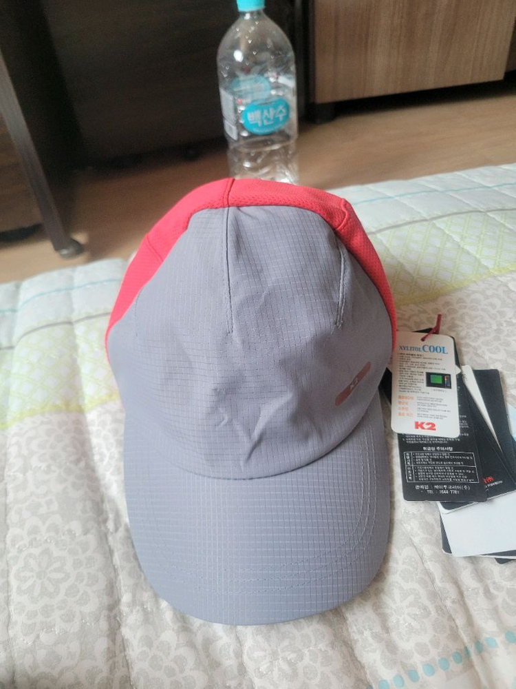 K2 등산 모자 캡모자 회색/핑크색 58 이미지