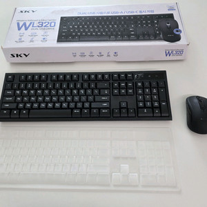 스카이디지탈 WL320 무선키보드 마우스 세트 이미지