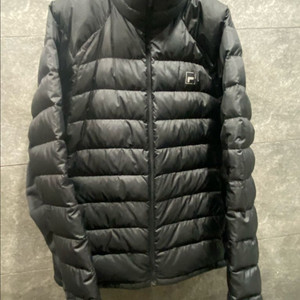 남성 휠라 무광 경량 패딩 105사이즈 Fila 점퍼 블랙 자켓 이미지