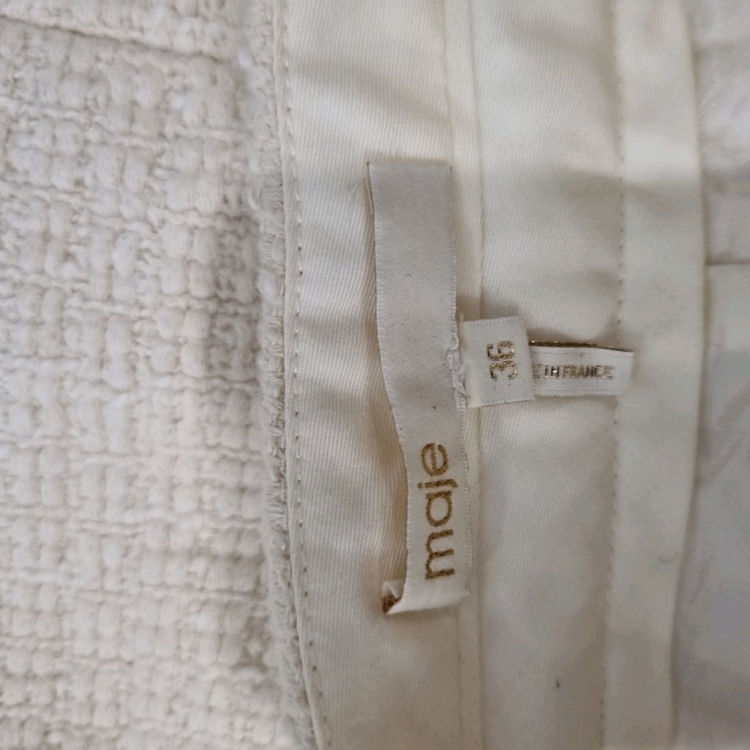 마쥬 maje 트위드 스커트 36 (아이보리 / 금장버튼) 이미지