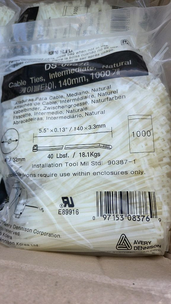 케이블타이 미사용 새제품 이미지