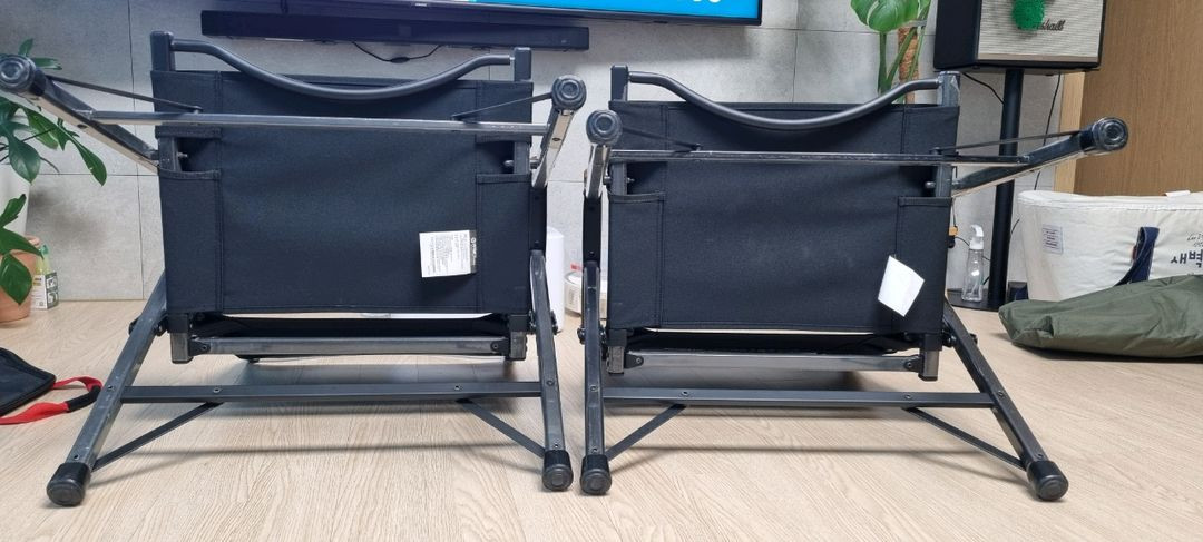 캠핑용 접이식 의자 2개 세트 이미지