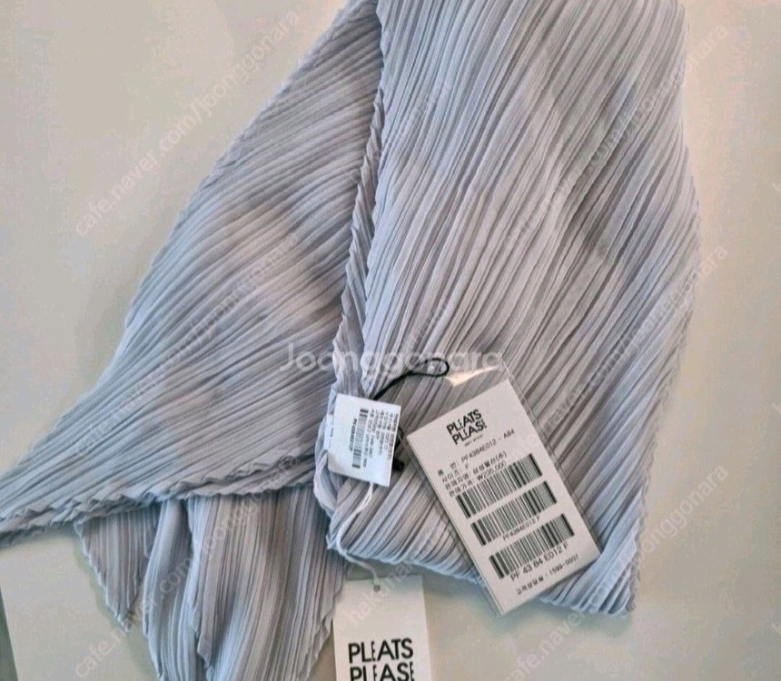 이세이미야케 플리츠플리즈 베이직 스카프 라이트그레이 새상품 이미지