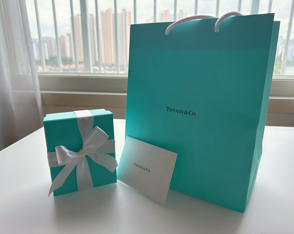 티파니 스마일 펜던트 목걸이 스몰(화이트 골드,새상품급) 판매합니다. 이미지