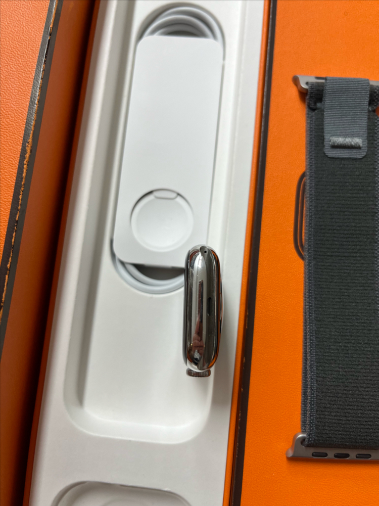 애플워치7에르메스 45mm 실버 배터리96프로 이미지