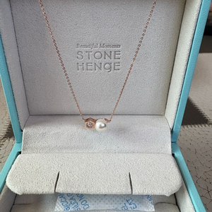 14k 스톤헨지 로즈골드 진주 목걸이 (풀박스) 이미지