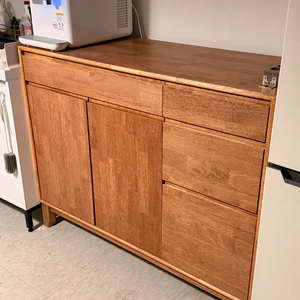 홈인홈 세컨하우스 원목 깊은 수납장 1200폭 월넛 색상 이미지