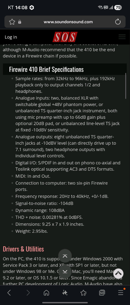 m-audio firewire 410 + firewire pcie 이미지