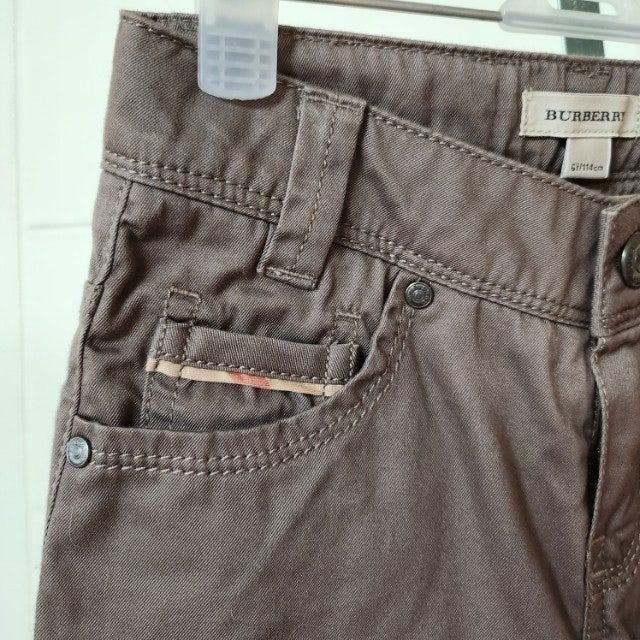 120호 (6y) 116cm 버버리 키즈 면바지 이미지