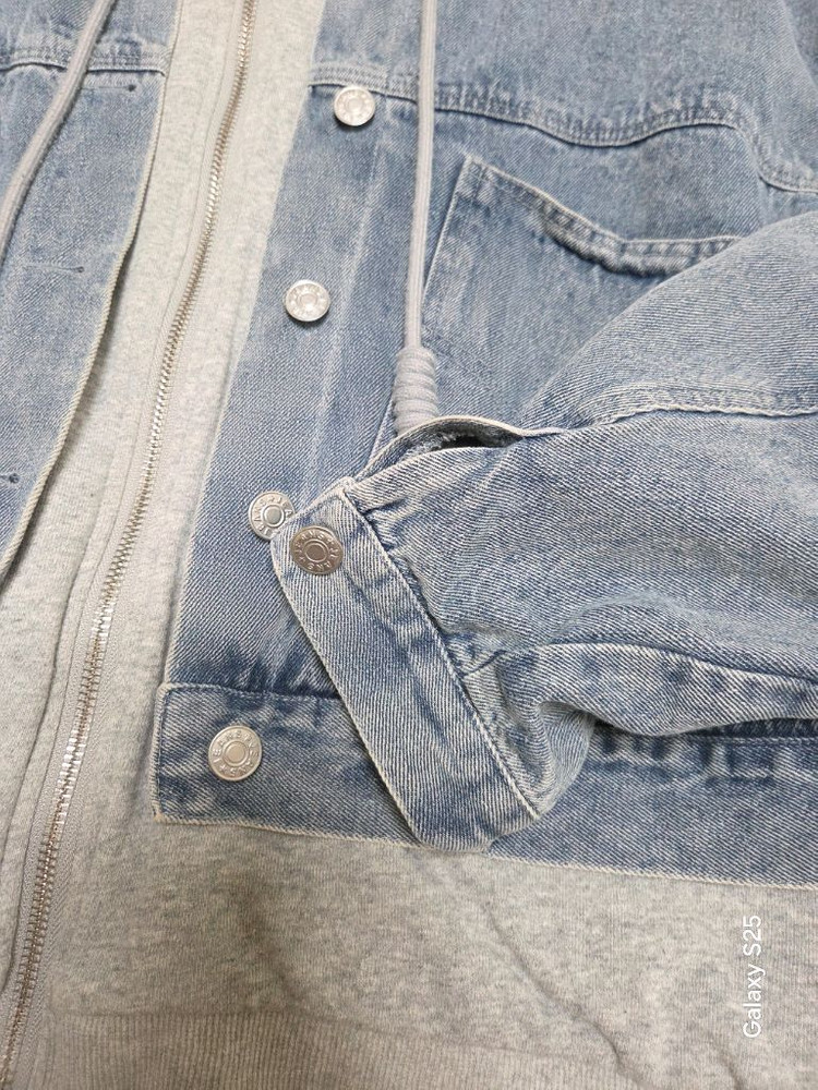 데님후드집업자켓 free 이미지