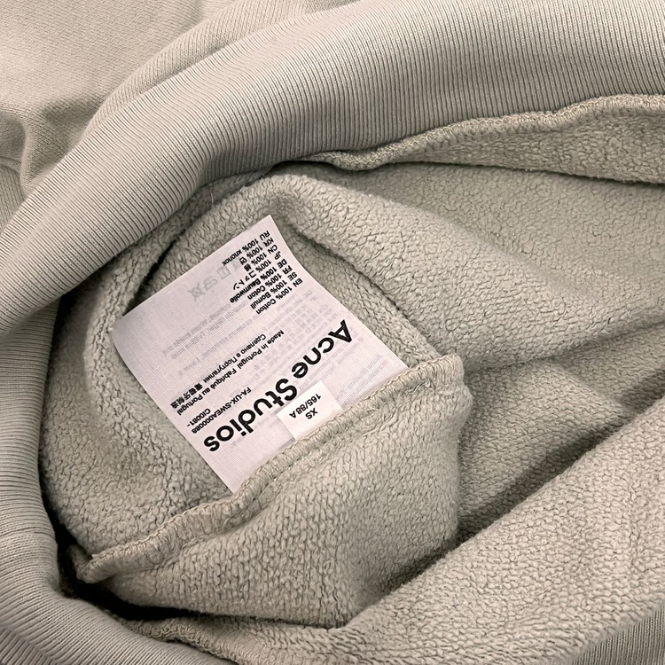 아크네스튜디오 FIAH 피아 이모지 스웻셔츠 더스티 그린 XS 맨투맨 새제품 Acne Studios 스웨트셔츠 이미지