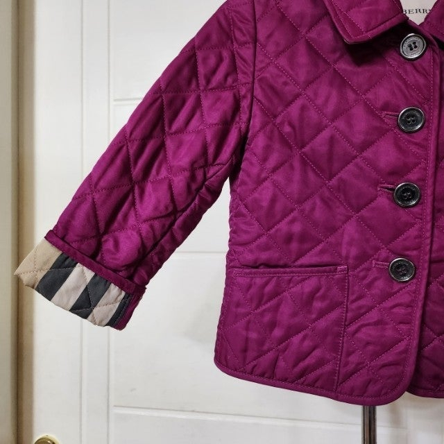새상품급. 90호 (24m) 버버리 키즈 퀼팅 누빔 자켓 / 칠드런 여아 몽클레어 구찌 펜디 디올 셀린느 이미지