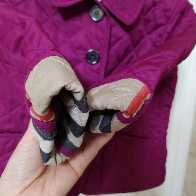 새상품급. 90호 (24m) 버버리 키즈 퀼팅 누빔 자켓 / 칠드런 여아 몽클레어 구찌 펜디 디올 셀린느 이미지