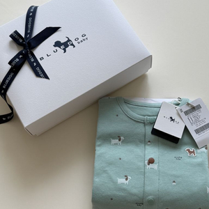 [새상품] 블루독베이비 내의 상하복 12m 풀박스 이미지