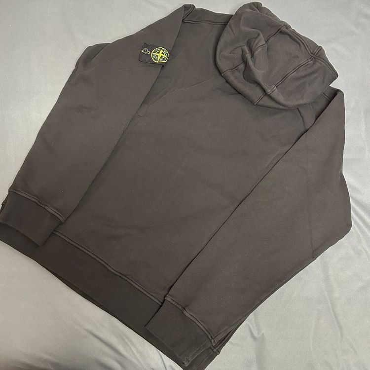 스톤아일랜드 코튼 플리스 후드 후드티 블랙 XXXL 사이즈 3XL 새제품 스톤 761564151-V0029 이미지