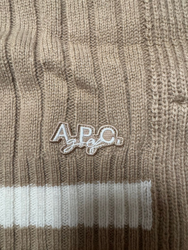 아페쎄골프 니트베스트 블랙,베이지 이미지