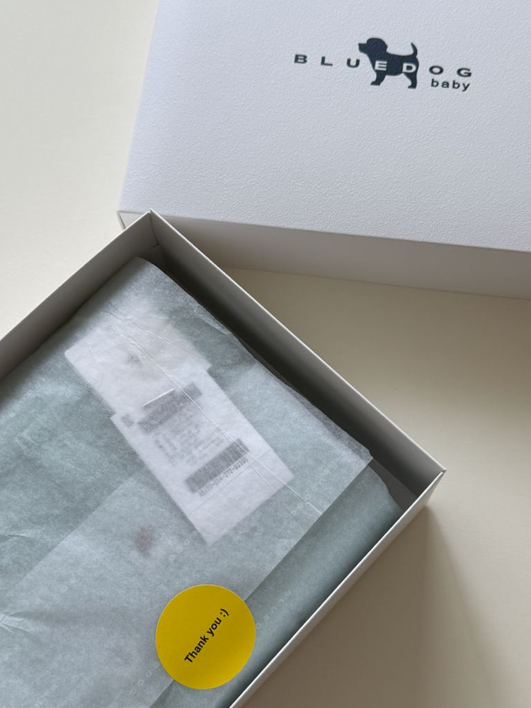 [새상품] 블루독베이비 내의 상하복 12m 풀박스 이미지