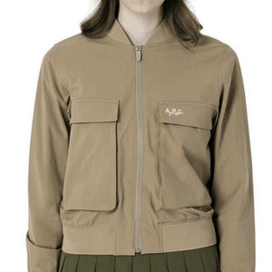 아페쎄골프 여성봄버 자켓 화이트,베이지 이미지