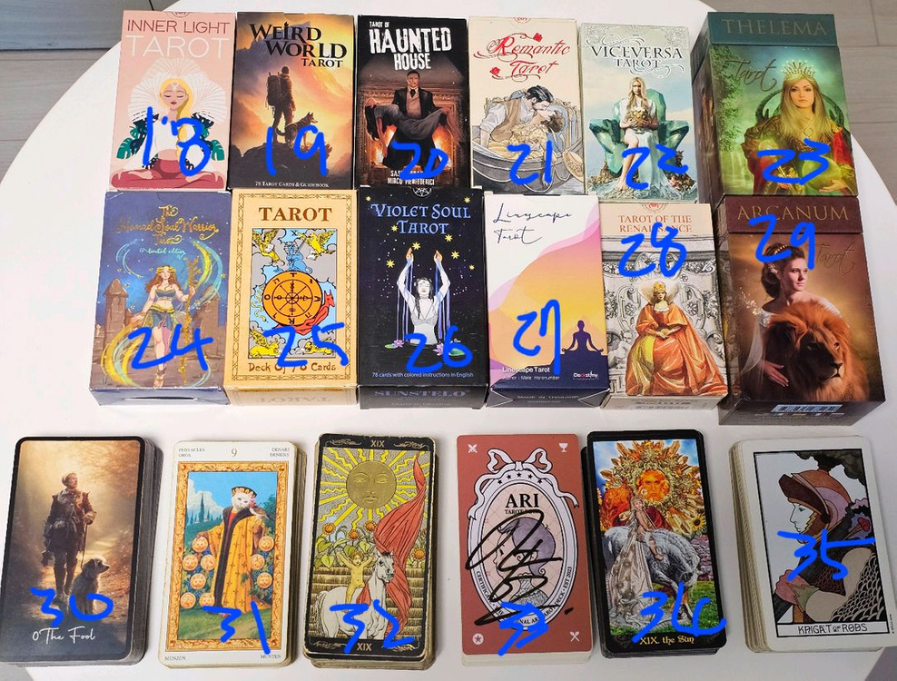 [싸게판매] 각종 타로카드 판매 합니다 이미지