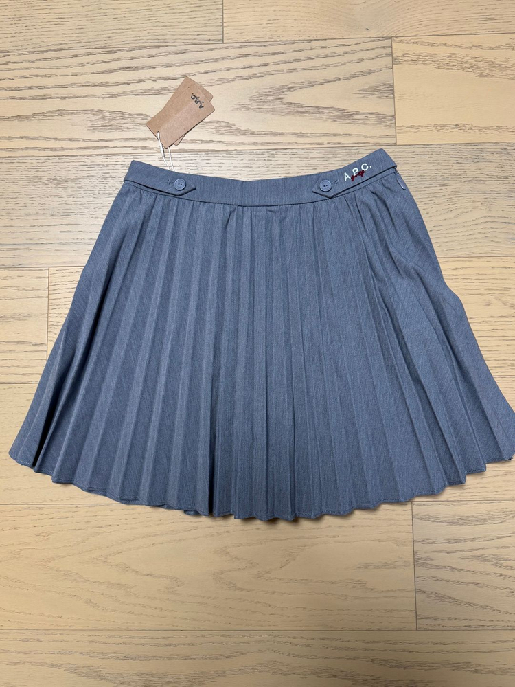 아페쎄골프 주름 스커트 블랙,그레이 이미지