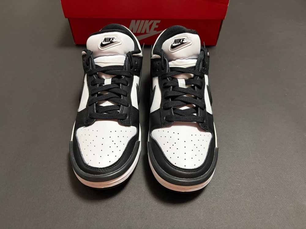 [275] 나이키 우먼스 덩크 로우 트위스트 블랙 앤 화이트 이미지